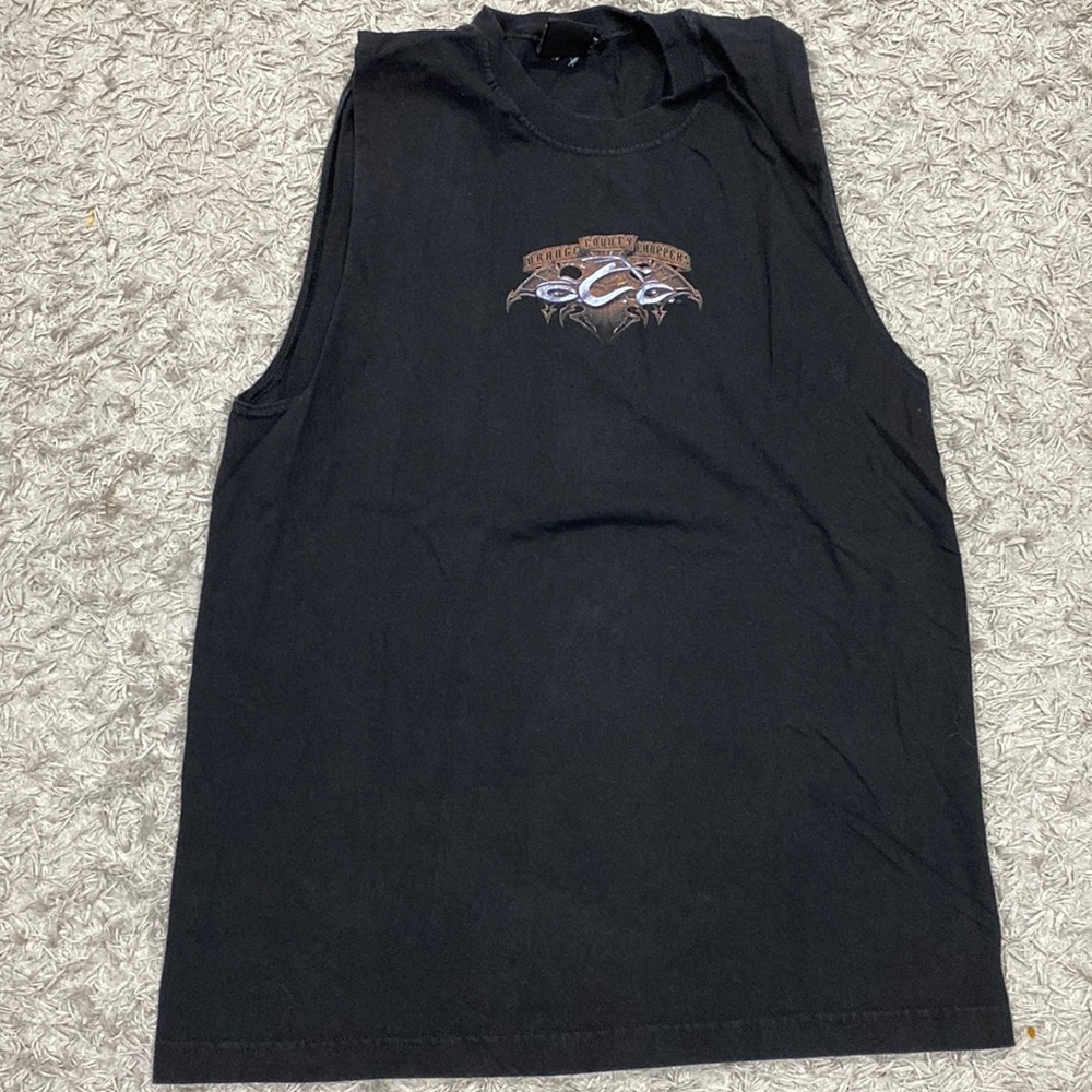 Women's Tank Top/Tunic Orange County Chopper ( Large)